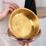 Factory Wholesale  Hotel Restaurant Plate Stainless Steel Soup Plate for Cooking