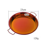 Buyer Star Stainless Steel Round Dinner Plate with Double Ear Handle