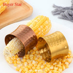Buyerstar Stainless Steel Corn Peeler Creative Corn Stripper Serrated Blade Fruit Vegetable Tools
