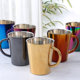 Wholesale Customized Beer Tea Cup Coffee Water Bottle Stainless Steel Travel Mug Handgrip with straw