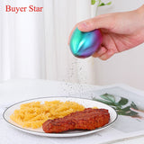 Buyer Star Stainless Steel Salt Spice Cans Pepper Shaker Cruet Bottles BBQ Kitchen Utensils