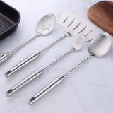 Buyerstar Long Handle Cooking Tools Spoon Shovel Round Handle With Holder Kitchen Tools
