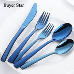 Buyer Star Stainless Steel Cutlery Knife Fork Devices Tableware Set
