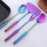 Buyerstar Long Handle Cooking Tools Spoon Shovel Round Handle With Holder Kitchen Tools