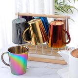 Wholesale Customized Beer Tea Cup Coffee Water Bottle Stainless Steel Travel Mug Handgrip with straw