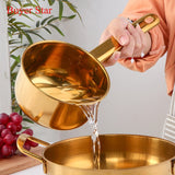 Buyer Star  Stainless steel Soup Ladle Pot Tableware Household Kitchen Accessories for Restaurant Hotel utensil
