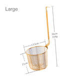Stainless Steel Colander Tool Noodle Dumplings Mesh Basket Fryer French Fries Dryer Vegetable Food Sieve Sink Strainer
