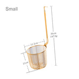 Stainless Steel Colander Tool Noodle Dumplings Mesh Basket Fryer French Fries Dryer Vegetable Food Sieve Sink Strainer