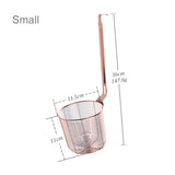 Stainless Steel Colander Tool Noodle Dumplings Mesh Basket Fryer French Fries Dryer Vegetable Food Sieve Sink Strainer