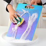 Buyer Star Stainless Steel Fruit Cutting Choping Board for Kitchen Kitchen Butcher Block for Meat , Cheese
