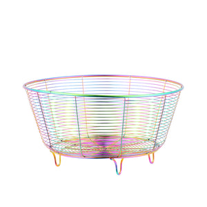 Stainless Steel Wire Fruit Basket, Storage Bowl, Colander Bowl, Fruit Bowl, Organizer for Fruits, Vegetables, and Snacks
