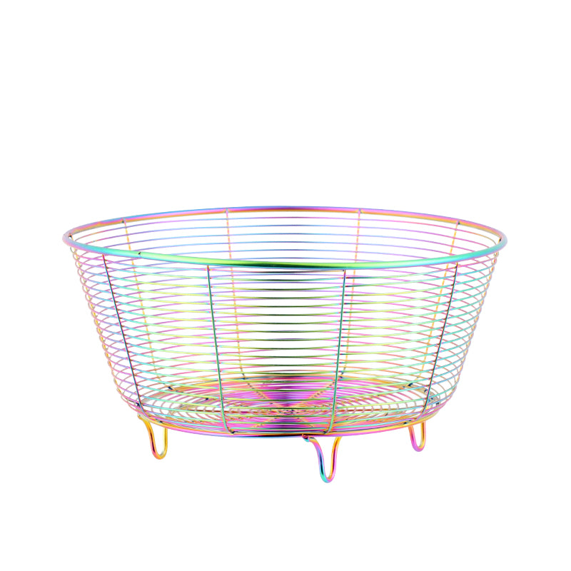 Stainless Steel Wire Fruit Basket, Storage Bowl, Colander Bowl, Fruit Bowl, Organizer for Fruits, Vegetables, and Snacks