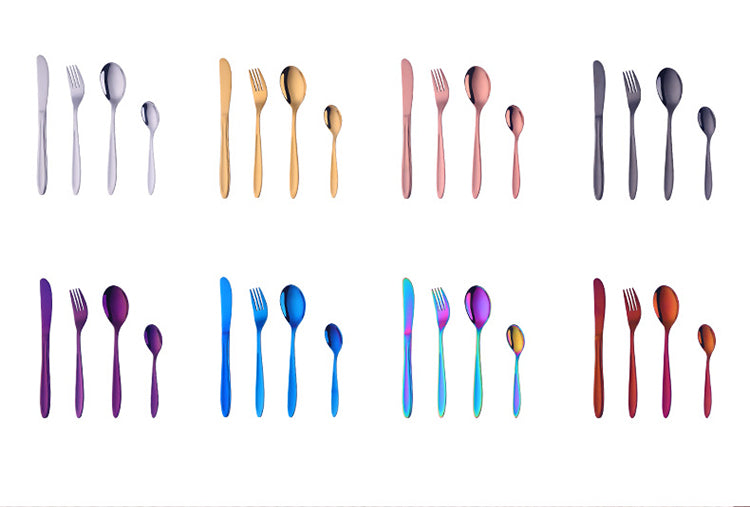 Buyer Star Restaurant Supplies Cheap Tableware Spoons Forks Knife Stainless Steel Flatware Set