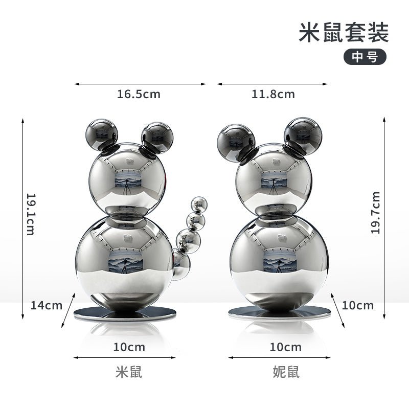 Cute Mouse Sculpture for Living Room Decor, Birthday Party Supplies Gift for Home Decoration
