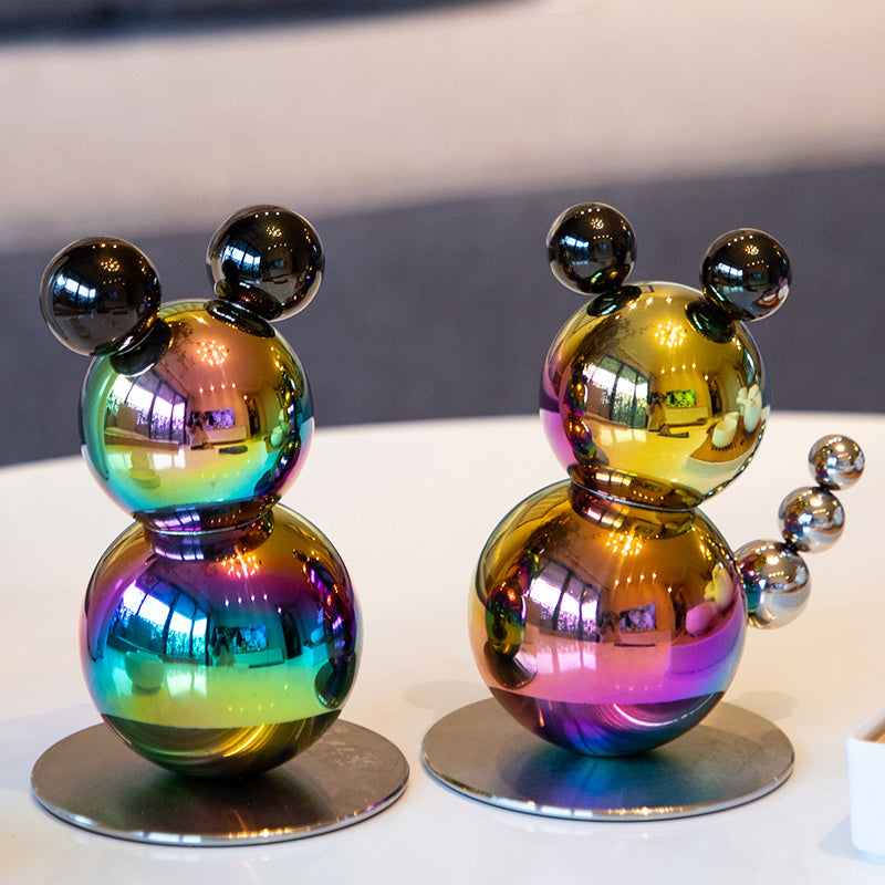 Cute Mouse Sculpture for Living Room Decor, Birthday Party Supplies Gift for Home Decoration
