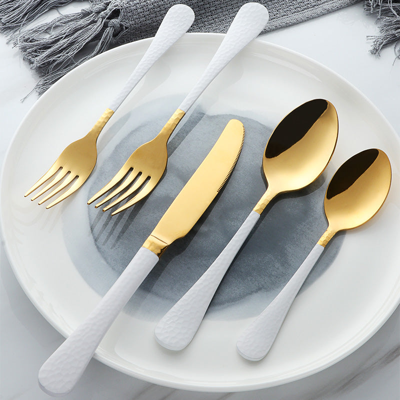 Buyer Star Bulk Sliver Stainless Flatware Set Mirror Polish Kitchen Hotel Party Cutlery Set