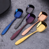 Factory Wholesale Cheap Price Flat Tableware Spoon Black Color Cutlery Sets