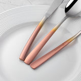 Hot Sale Gradated Rose Gold Mirror Polish Flatware for Party Bar