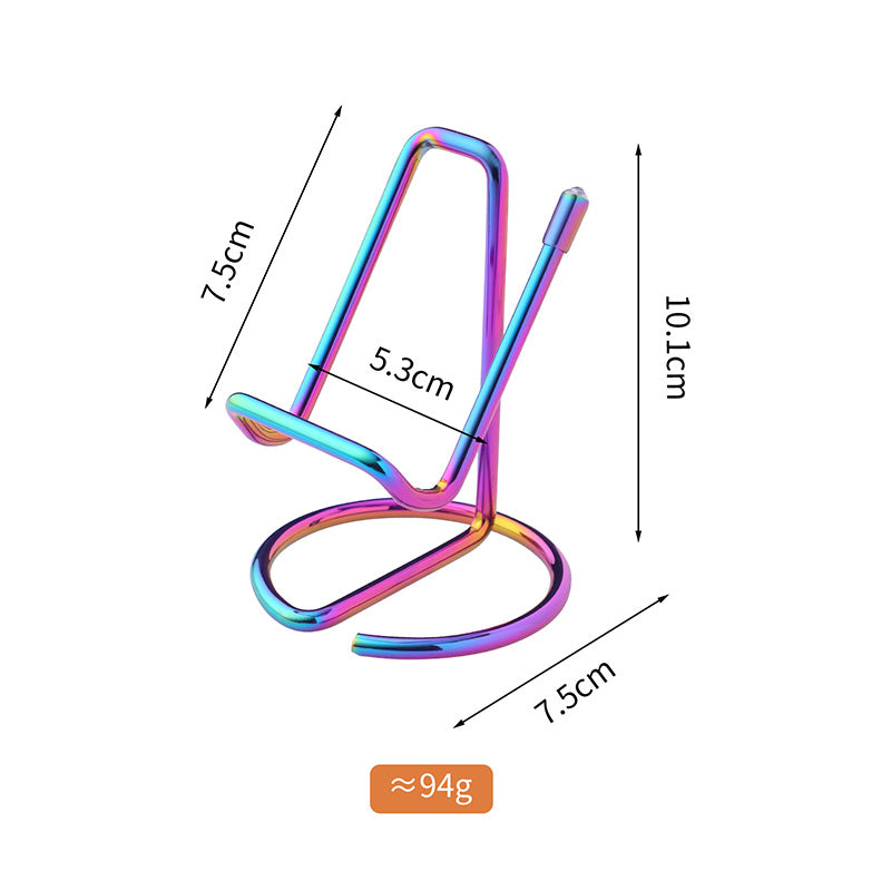 Hot Sales Christmas Day Portable Phone Stand Silicone Anti-slip Stainless Steel Mobile Phone Holders for All Phones