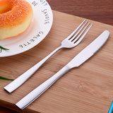 Amazon Hot Sale 304 Stainless Steel Cutlery Set Mirror Polished for Restaurant