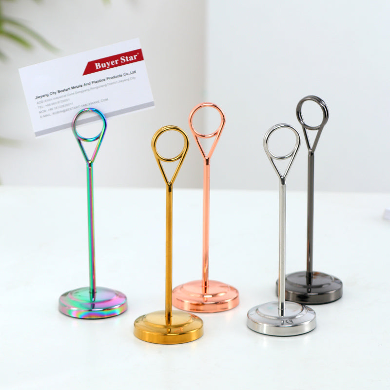 New Star Food service Ring-Clip Table Number Holder Number Stand Place Card Holder