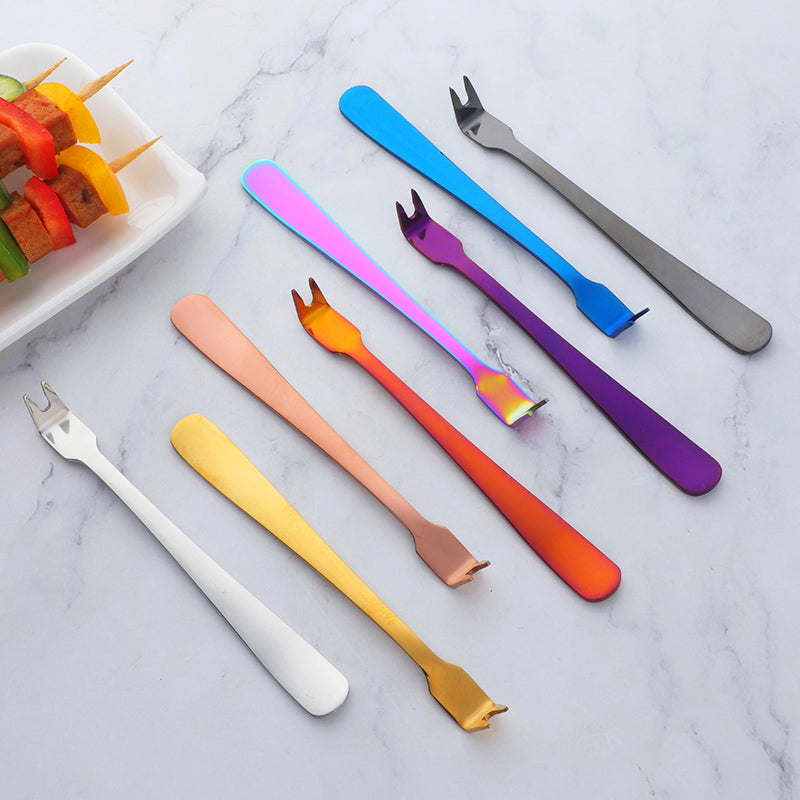 Carving Fork for Meat Two-Prong Stainless Steel Meat Fork Durable and Practical for Grilling, Cooking, and Serving