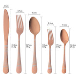 Wholesale Restaurant Cutlery Silver Gold Cutlery Sets Stainless Steel Table Knife Forks And Spoons Flatware Set For Wedding