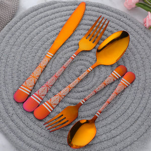 High quality Restaurant Hotel Wedding Flatware Silver Knife Forks And Spoons Set Stainless Steel  Cutlery Set