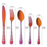 Wholesale Restaurant Cutlery Silver Gold Cutlery Sets Stainless Steel Table Knife Forks And Spoons Flatware Set For Wedding