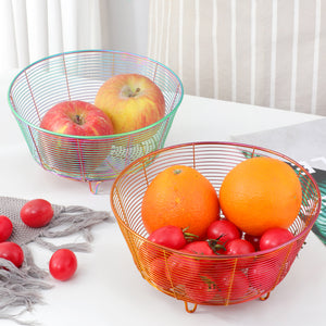Stainless Steel Wire Fruit Basket, Storage Bowl, Colander Bowl, Fruit Bowl, Organizer for Fruits, Vegetables, and Snacks