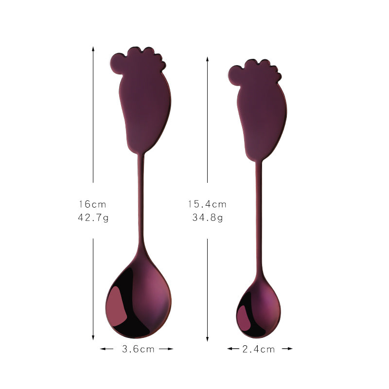 Hot Sales Popular Stainless Steel Spoon Fork 304 Teaspoon Metal Dessert Coffee Spoon Fork Set