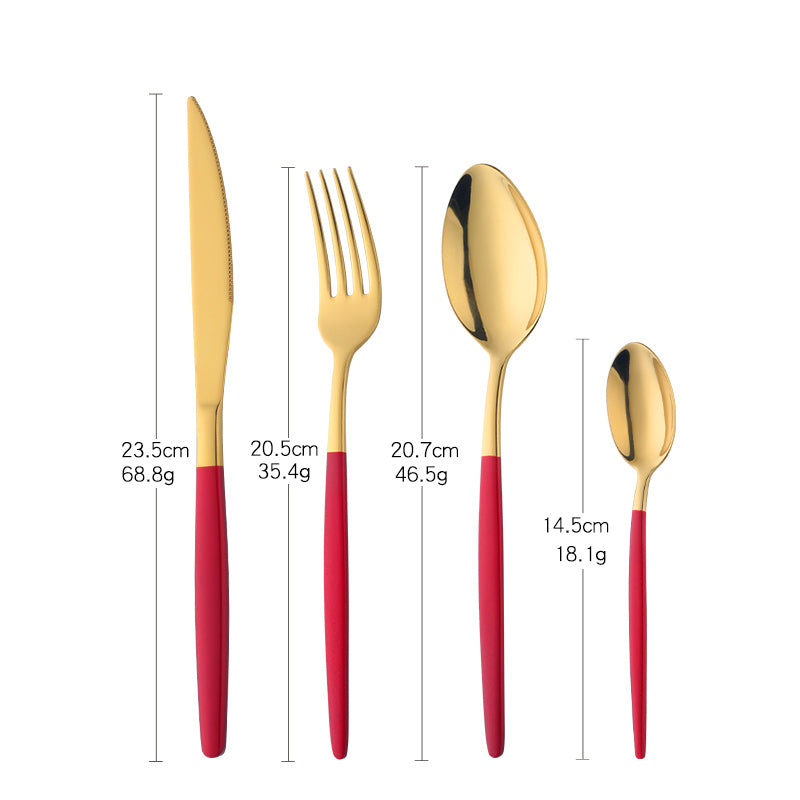 Buyer Star Western Cutlery Set soup spoon knife fork for Hotel Tableware