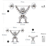 Stainless Steel Handmade Color Chrome Popeye's Resin Crafts and Arts for Gifts Adults