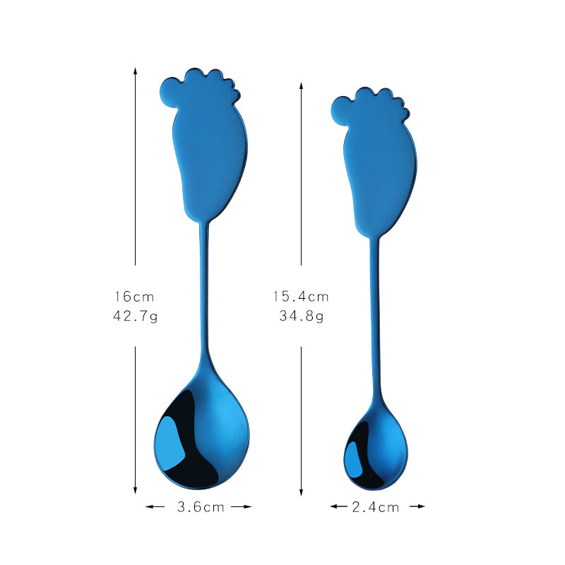 Hot Sales Popular Stainless Steel Spoon Fork 304 Teaspoon Metal Dessert Coffee Spoon Fork Set