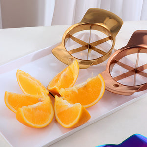 Sharp Blades Sturdy Divider Kitchen Gadgets For Orange Tomatoes Lemon Slicer, Apple Slicer With 6 Blades