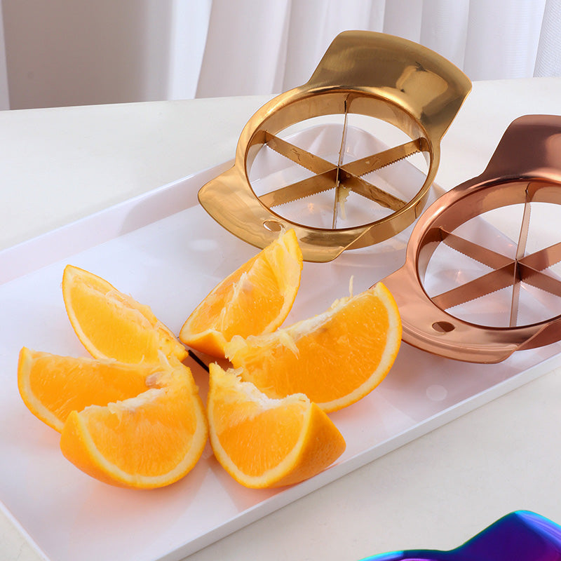 Sharp Blades Sturdy Divider Kitchen Gadgets For Orange Tomatoes Lemon Slicer, Apple Slicer With 6 Blades