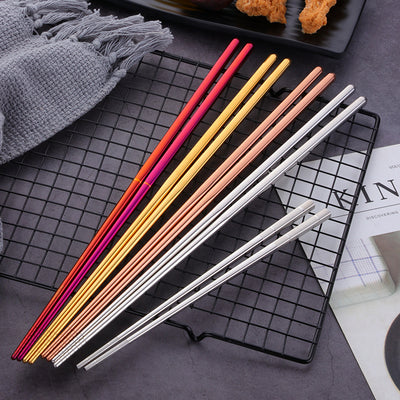 304 Stainless Steel Fried Hot Pot Metal Chopsticks Fried Chopsticks