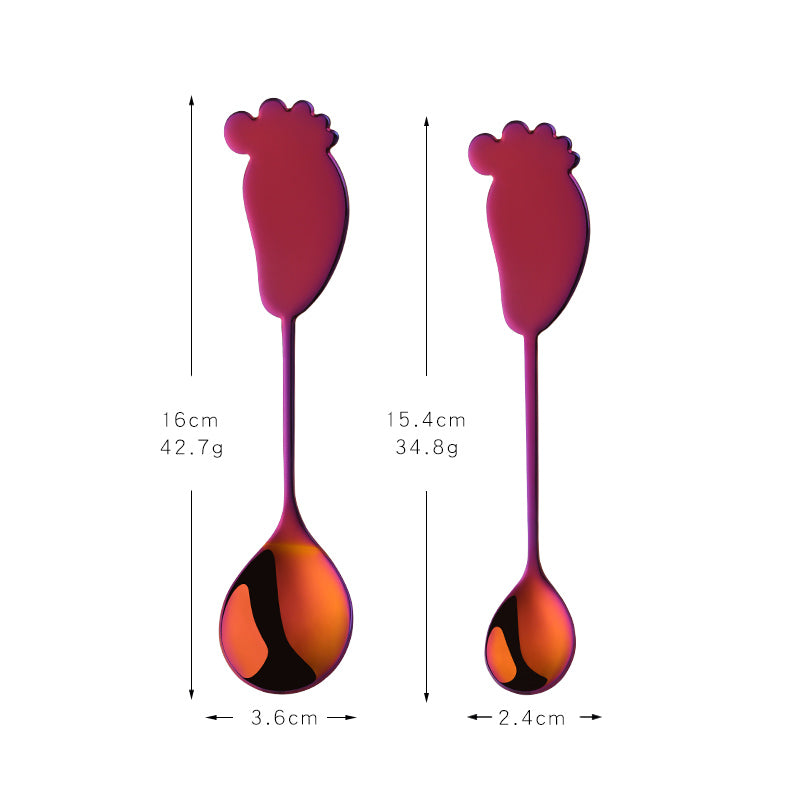 Hot Sales Popular Stainless Steel Spoon Fork 304 Teaspoon Metal Dessert Coffee Spoon Fork Set