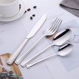 304 Stainless Steel Metal Dinnerware Silver Cutlery Restaurant Wedding