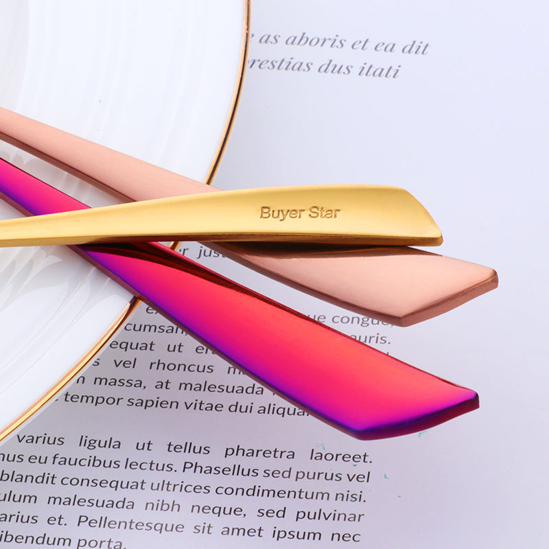 Buyer Star New Design Fish Tail Spoon Stainless Steel Metal Cutlery Mirror Polished