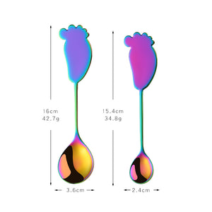 Hot Sales Popular Stainless Steel Spoon Fork 304 Teaspoon Metal Dessert Coffee Spoon Fork Set