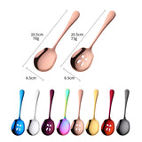 1Pc Stainless Steel Serving Spoon Household Public Soup Colander Restaurant Spoon for Ice Cream Dinner Spoon Rice Salad Flatware