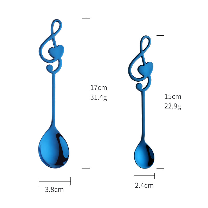 Stainless Steel Fruit Salad Creative Heart Shaped Note Dessert Spoon Metal Yogurt Honey Ice Cream Spoon