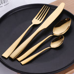 Buyer Star Mirror Polished Tableware Sets Gold Color  for Restaurant