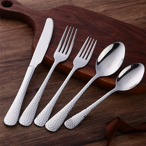 Buyer Star Bulk Sliver Stainless Flatware Set Mirror Polish Kitchen Hotel Party Cutlery Set