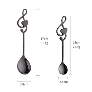 Stainless Steel Fruit Salad Creative Heart Shaped Note Dessert Spoon Metal Yogurt Honey Ice Cream Spoon