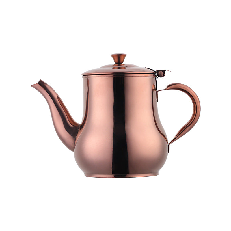 Hot Sale Arabic Christmas Long Spout Kettle India Stainless Steel Tea Pot Coffee Pot