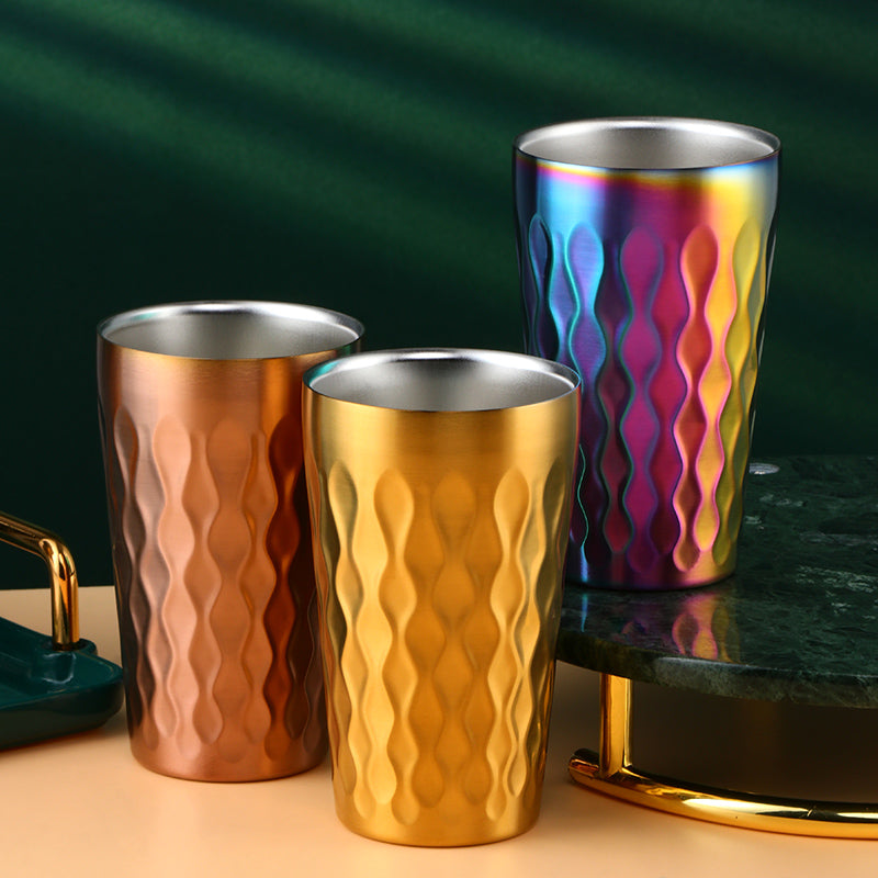 Custom Logo Drinking Heat Bottle Water Cup Scald Proof Stainless Steel Coffee Mug
