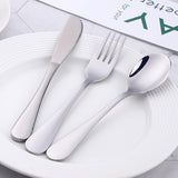 Buyer Star Wholesale Children Tableware Knife Fork Spoon Silver Cutlery Sets