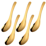 Mirror Polishing Stainless Steel Tableware Spoon Gold Color